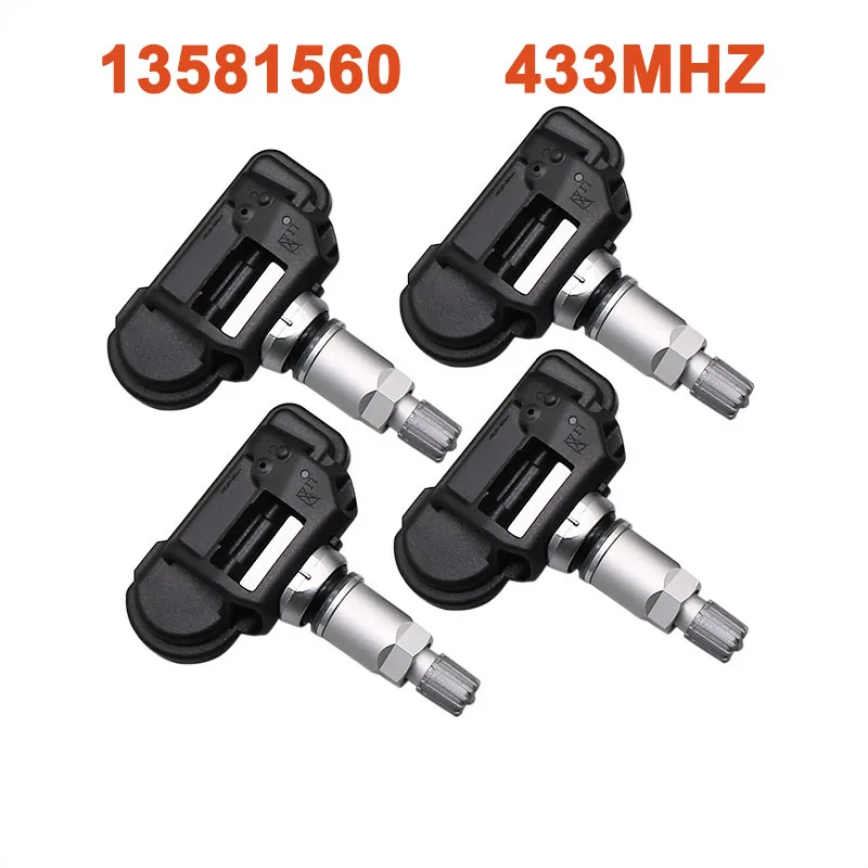 Capteur de pression des pneus TPMS 433MHZ, 4 pièces, pour Opel Ampera Astra J Insignia A Zafira Vauxhall Astra MK VI 13581560 13598775