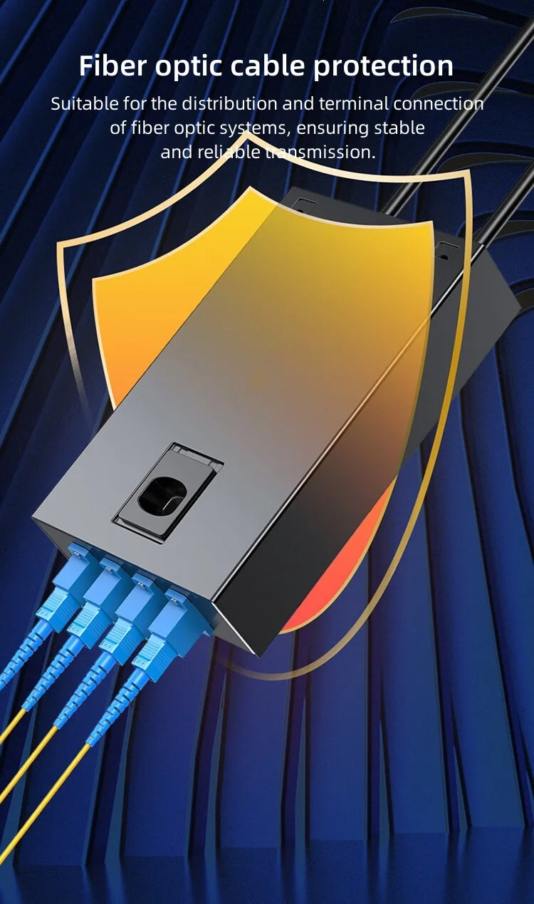 

3 шт. настольный и настенный SC LC, пустой 4-портовый корпус, оптоволоконная клеммная коробка