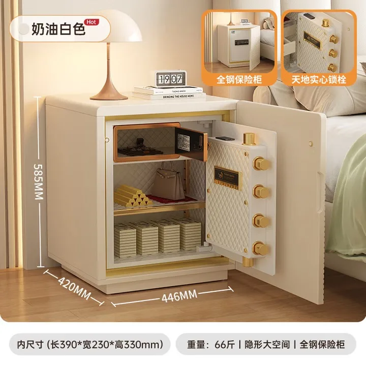Password safe, invisible wooden smart bedside table