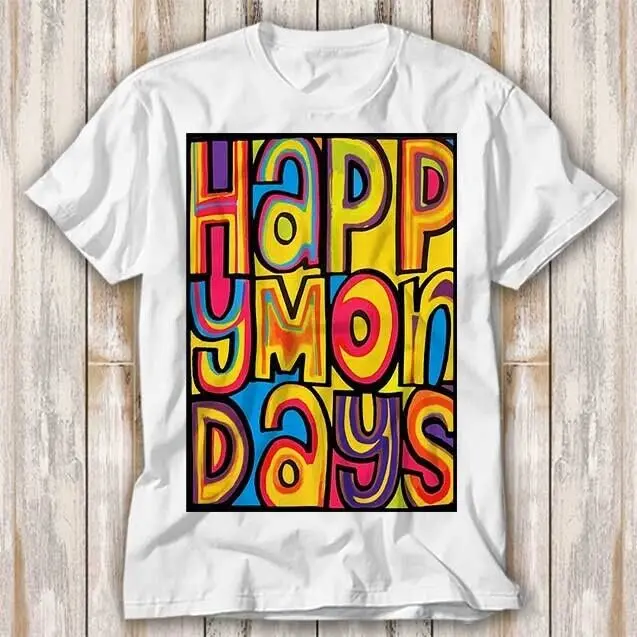 Happy Mondays Indie Dance Madchester 90s без футболки взрослый Топ Футболка унисекс 4276