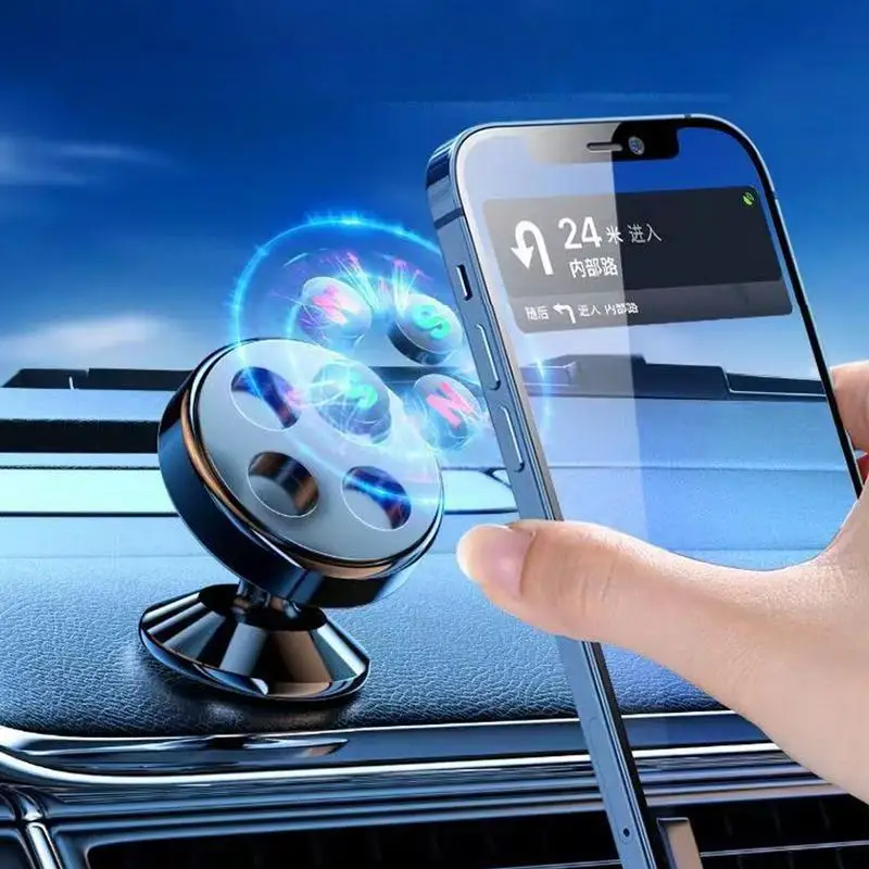 Magnetic Phone Mount For Car Cellphone Mount For Auto Anti-Slip Shockproof Magnetic Phone Holder For Truck Vehicle Windshield