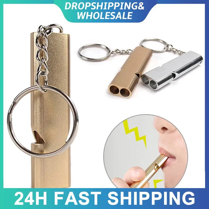 

Aluminum Alloy Training Whistle Portable Durable Aluminum Alloy Whistle Survival Tool Best-selling Multifunctional Mini Compact