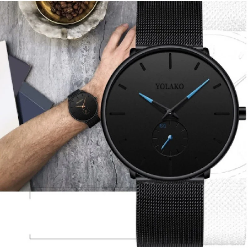 Reloj de negocios para hombres, reloj Delgado Simple, reloj de moda Popular, nuevo, gran oferta, en Stock