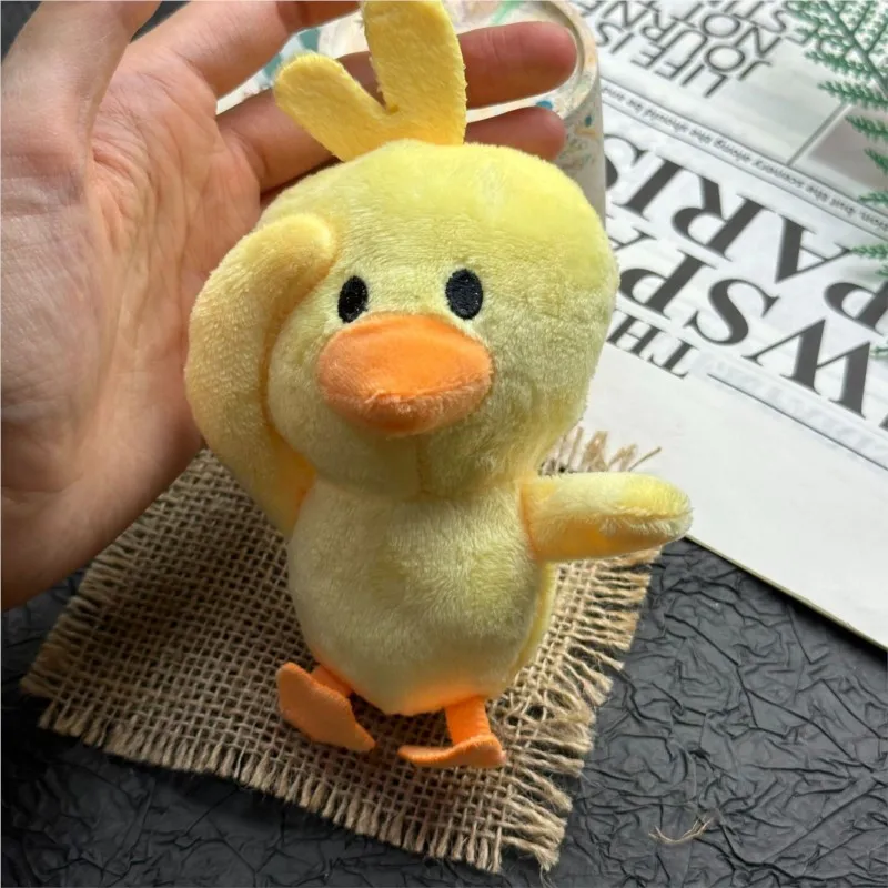 

15cm New Yellow Duck Plush Toy Keychain Pendant Fun Simulated Stuffed Animal Duck Doll Keychain Backpack Charms Children's Toys