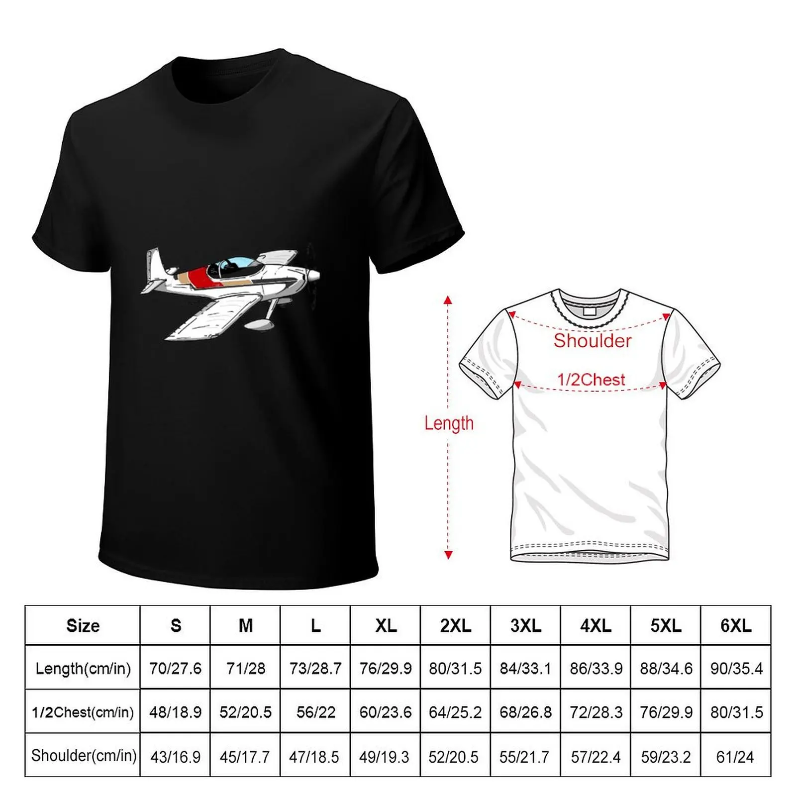 2010 RV-6 N44YG T-Shirt summer 2025 fashion shirts anime figures compression shirt men