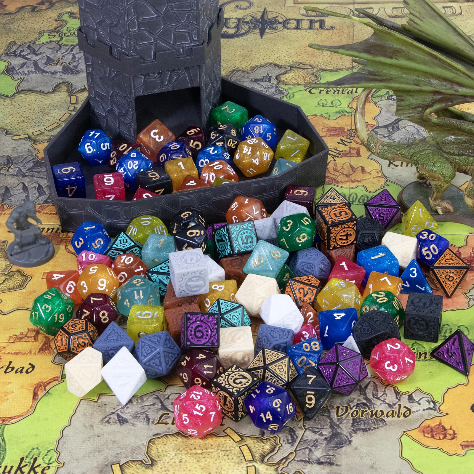 7Pcs DND Dice Set for TRPG Game