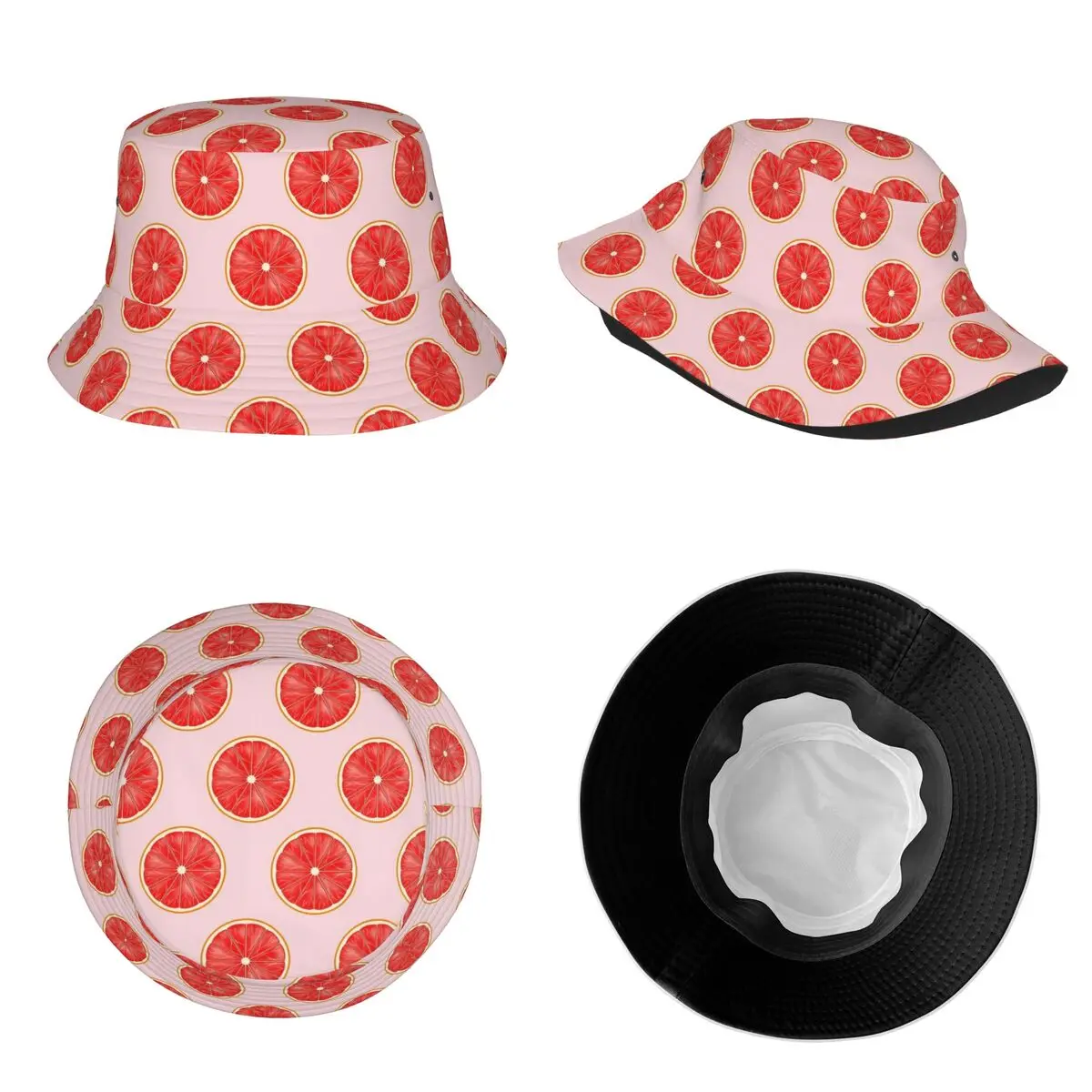 Unisex Bucket Hats Cute Grapefruit Fruits Beach Hatwear Lightweight Camping Fishing Hats Boonie Hat Birthday Gifts image 5