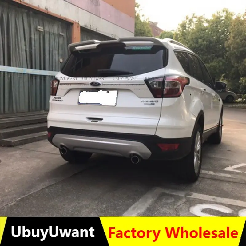 

For Ford Escape Kuga 2016 To 2019 ST Rear Spoiler High Quality ABS Material Spoiler Primer DIY Any Color Spoiler For Escape Kuga