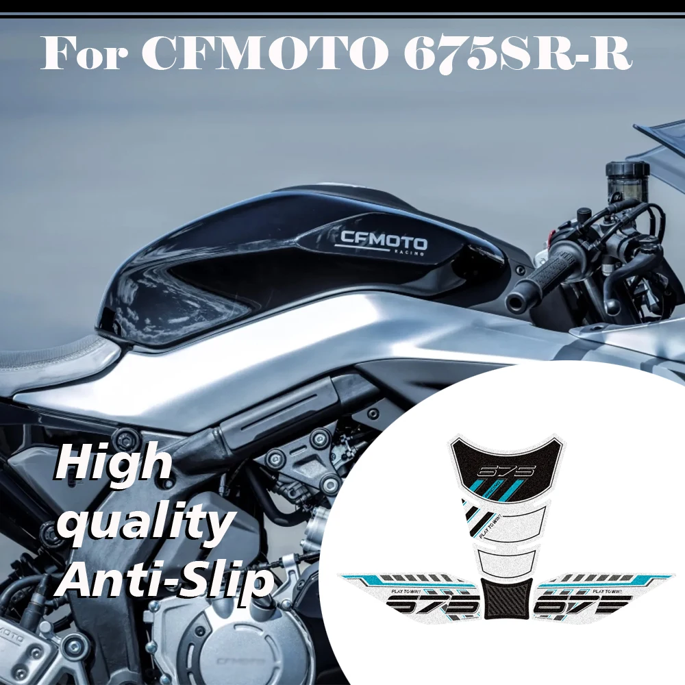 New For CFMOTO 675SR-R 675SRR 675 SR R 675SR Tank Pad Knee Grip Protection Anti-slip Stickers Decals Accessories 2025 2026