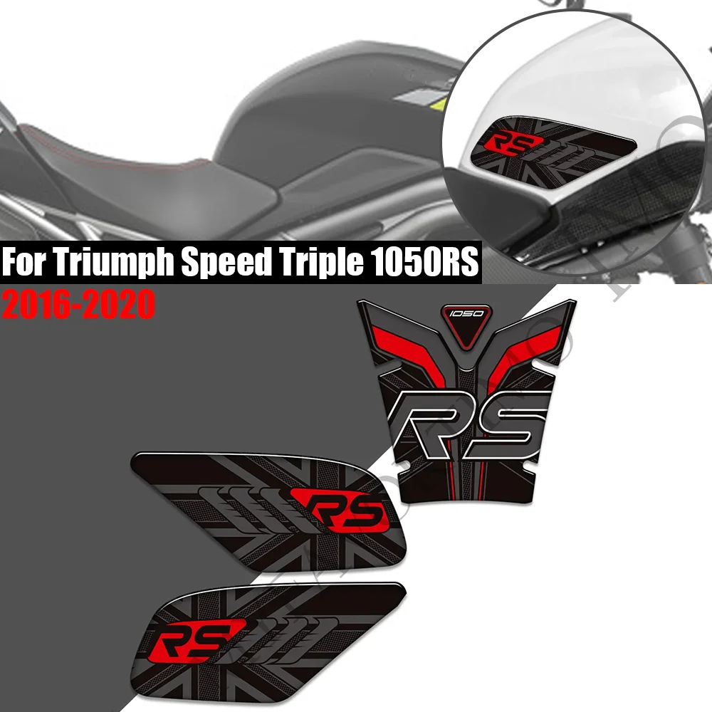 

For Triumph Speed Triple 1050RS 2016 - 2020 Motorcycle Fuel Tank Pad Stickers TankPad Moto Epoxy resin Decals Triple1050RS