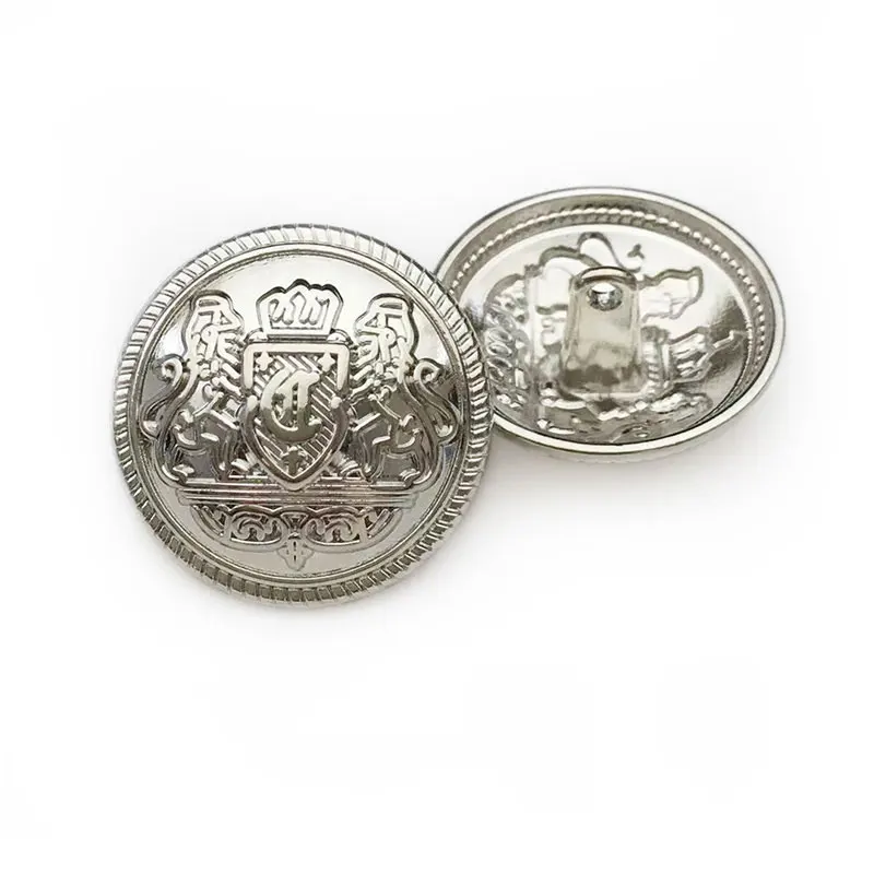 10 Stück 15/20/25 mm ausgefallene Metallknöpfe für Kleidungsdesigner, Gold-Nähknopfverschlüsse, handgefertigt, DIY-Mantel, Bekleidungszubehör – Detail 5