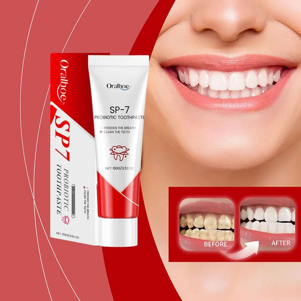 SP-7 Toothpaste Oral Health Management Deep Probiotic Whitening Whitening Breath Triple Fresh Teeth Toothpaste X6L3