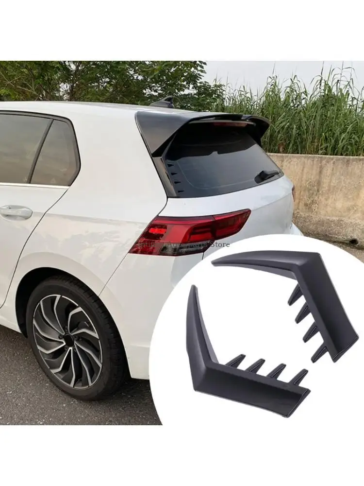  Adhesive Rear Window Side Spoiler with Included Double-Sided Tape for Golf 8