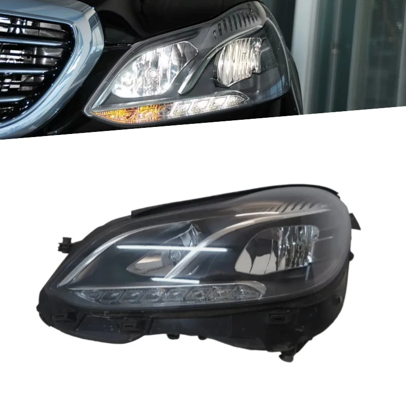 

Подходит для фар Mercedes-Benz W212 2013-2015, W212 E200 E220, полный комплект светодиодных фар, OEM A2128201739 A2128201839