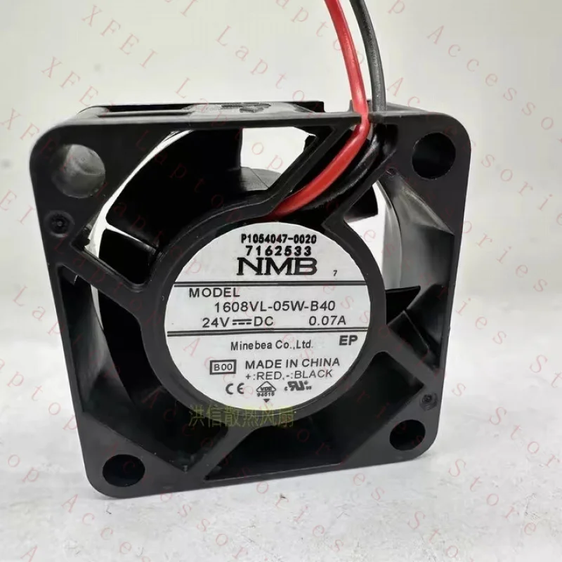 

C 1 PCS FOR NMB Fan 1608VL-05W-B40 DC24V 0.07A 4020 40*20MM 2 wire cooling fan