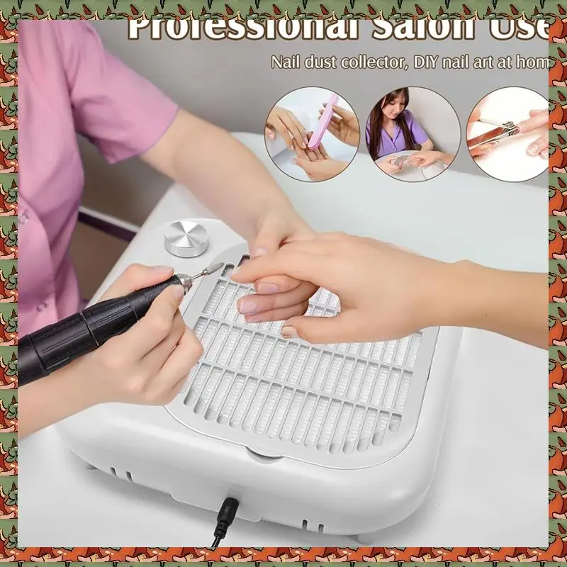 

ABLQ Nail Dust Collector Vacuum For Nail Tech 600PA High-Speed Electric With Reusable Filter, Quiet Suction Machine