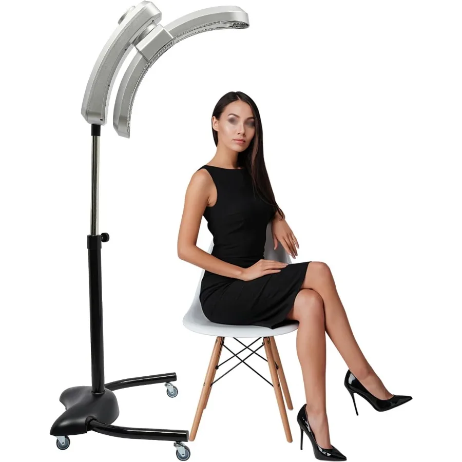 

Professional Orbiting Infrared Hair Dryer on Wheels 110V 950W Adjustable Height Angle Temperature Standing Salon Spa Home Use w