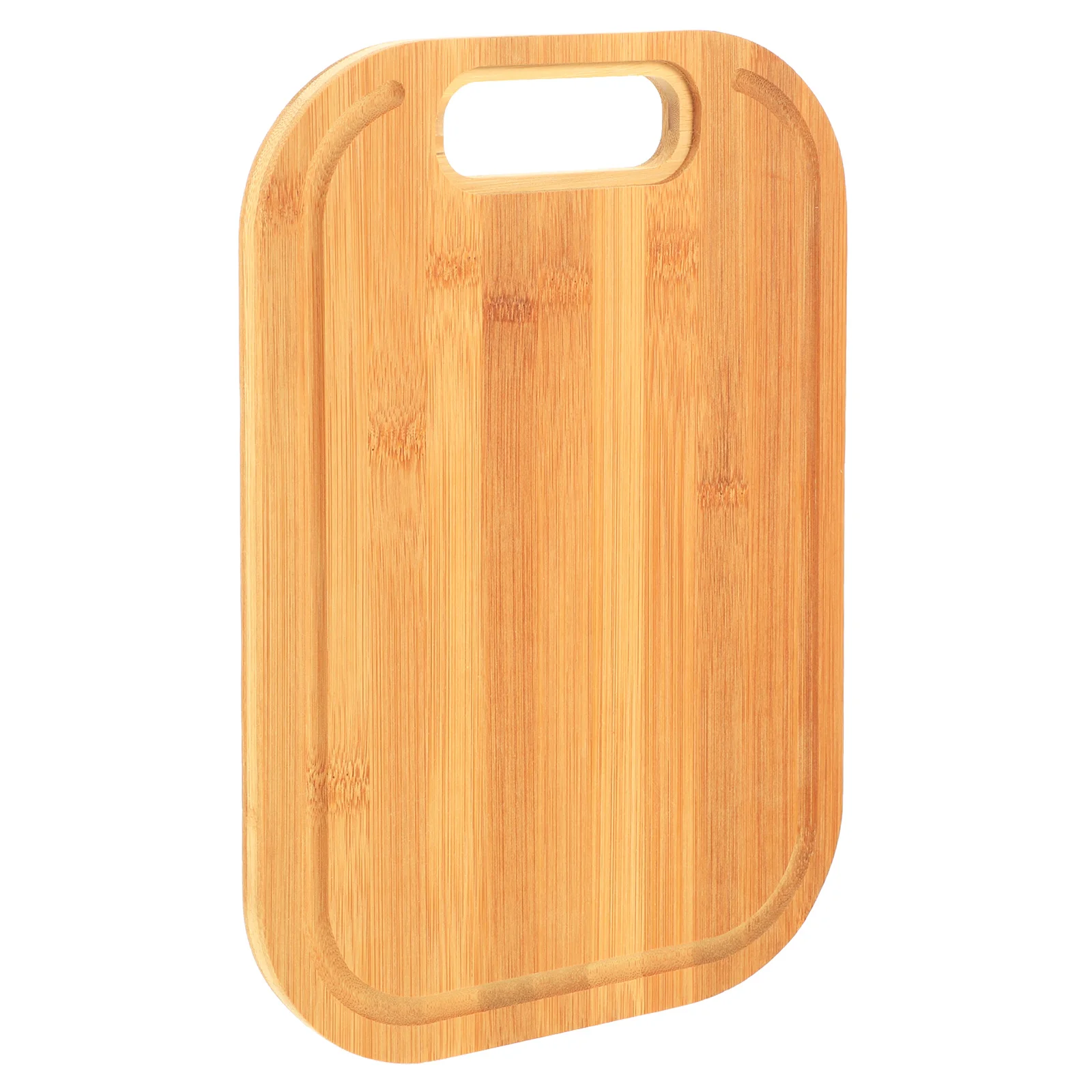 

Bamboo Cutting Board Kitchen Tool Premium Material Safe Hygienic Hole Design Hanging Drying Anti Slip Vegetable Fruit Meat