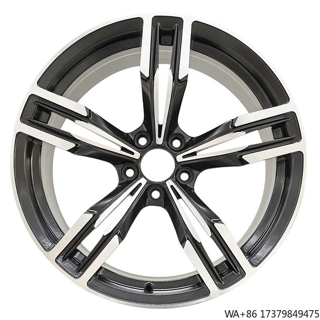 

Black & Silver Two-Tone 18-19 Inch Aluminum Alloy Wheel Hub 5*112 PCD for Car Upgrades