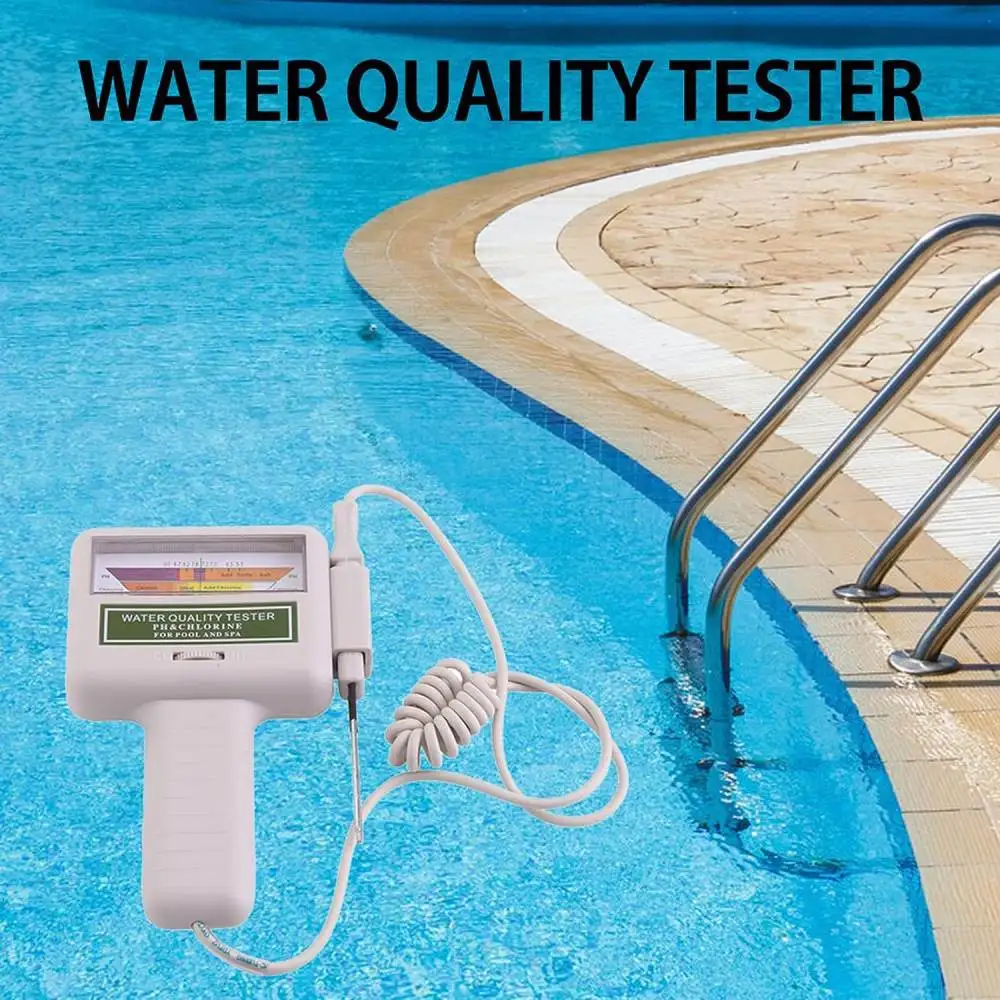 Compact Water PH Chlorine Detector Portable Digital Analyzer For Household Drinking Water Pool Aquaculture Systems