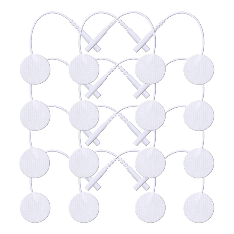 منصات القطب الكهربائية ذاتية اللصق 25 مللي متر مع جل موصل ل EMS محفز العضلات الكهربائية نبض مدلك استبدال الملحقات #5