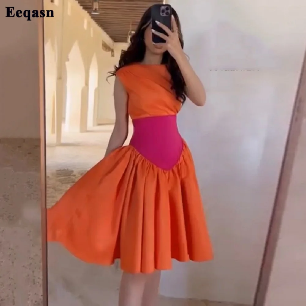 

A Line Halter Saudi Arabic Long Prom Dresses A Line Satin Bow Formal Dubai Evening Gowns Special Wedding Guest Dress For Women