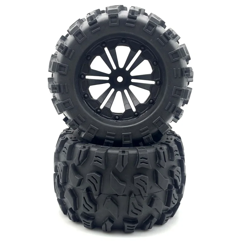 130mm 1/10 Monster Truck Tire & Wheel Hex 12mm For Traxxas Tamiya Kyosho HPI HSP Savage XS TM Flux LRP