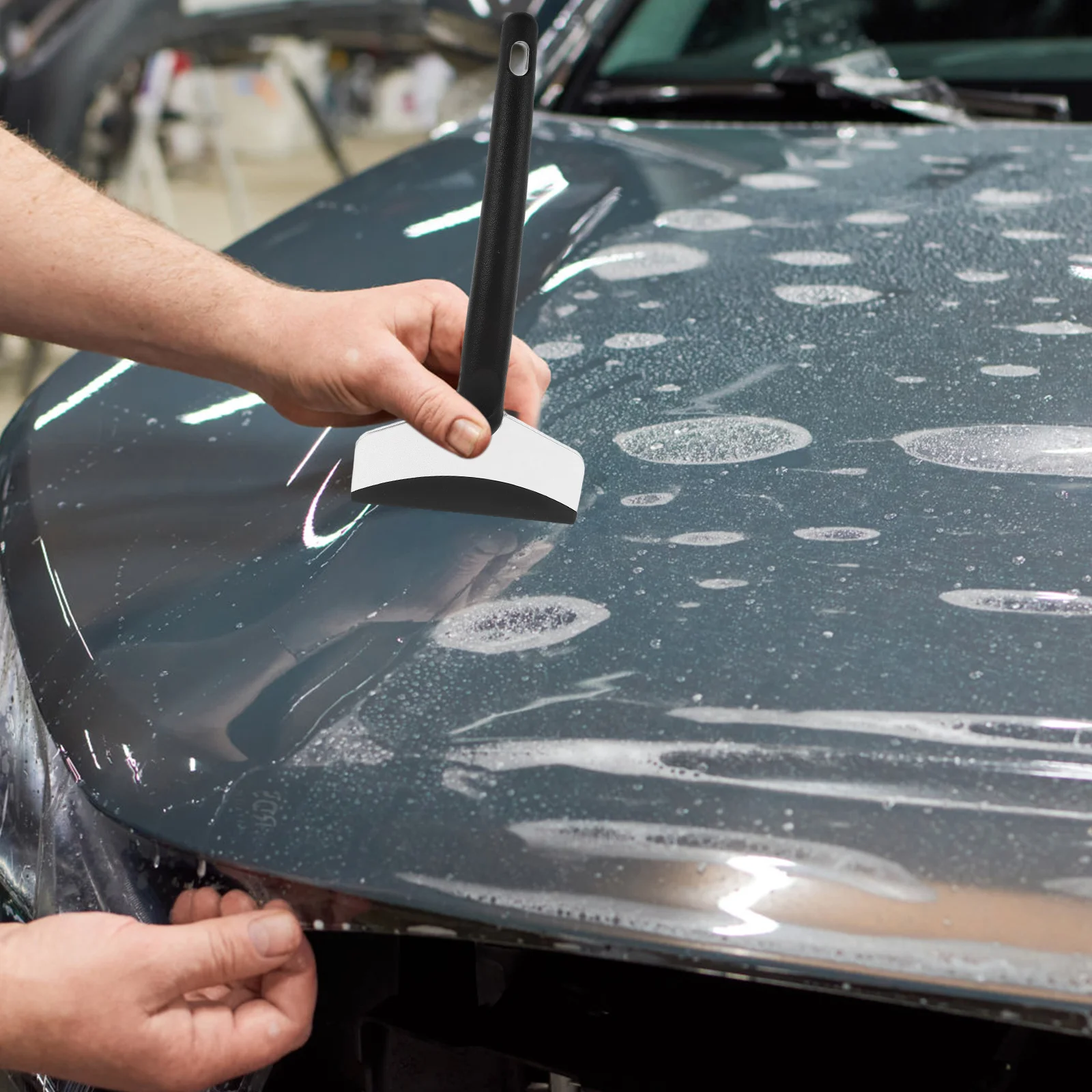 

2Pcs Car Snow Scraper Long Handle Ice Scraper Snow Removal Tool for Windshield Car Window Scratch-Free Winter Accessories