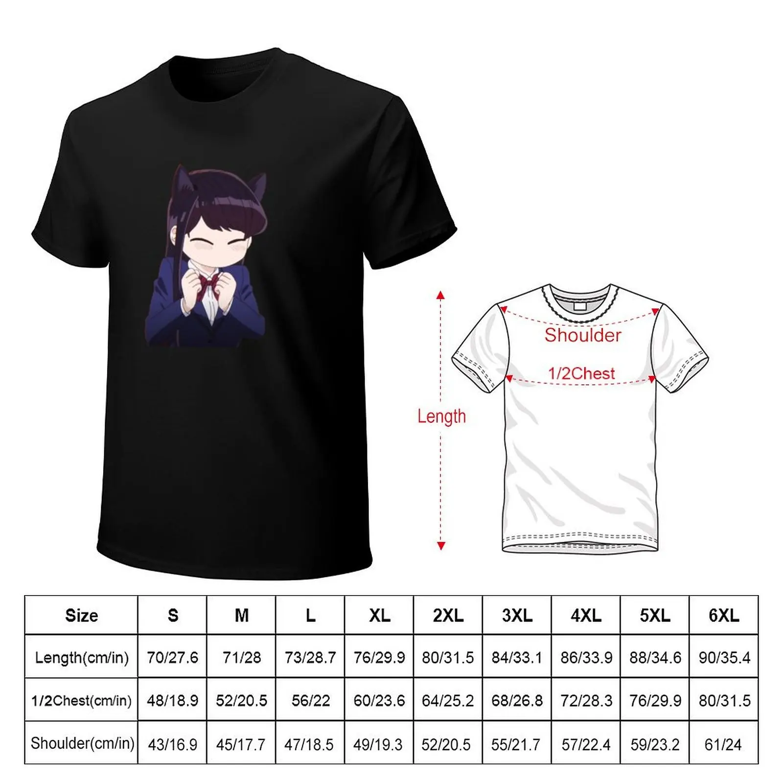 Komi San - Komi Can't Communicate T-Shirt plus size clothes shirts graphic tees baggy shirts cute tops funny t shirts men