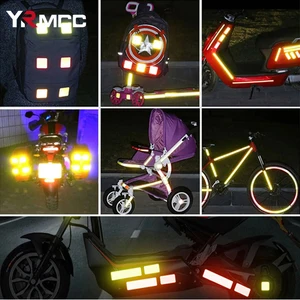 4 PCs reflektierender Kleber der Sicherheitsöffnung der Autotür Eröffnung Reflektierende Warntastkasautoszubehör Außen Innenreflektorkleber Kleber 6 Hauptverkaufszubehör Saveiro - №5