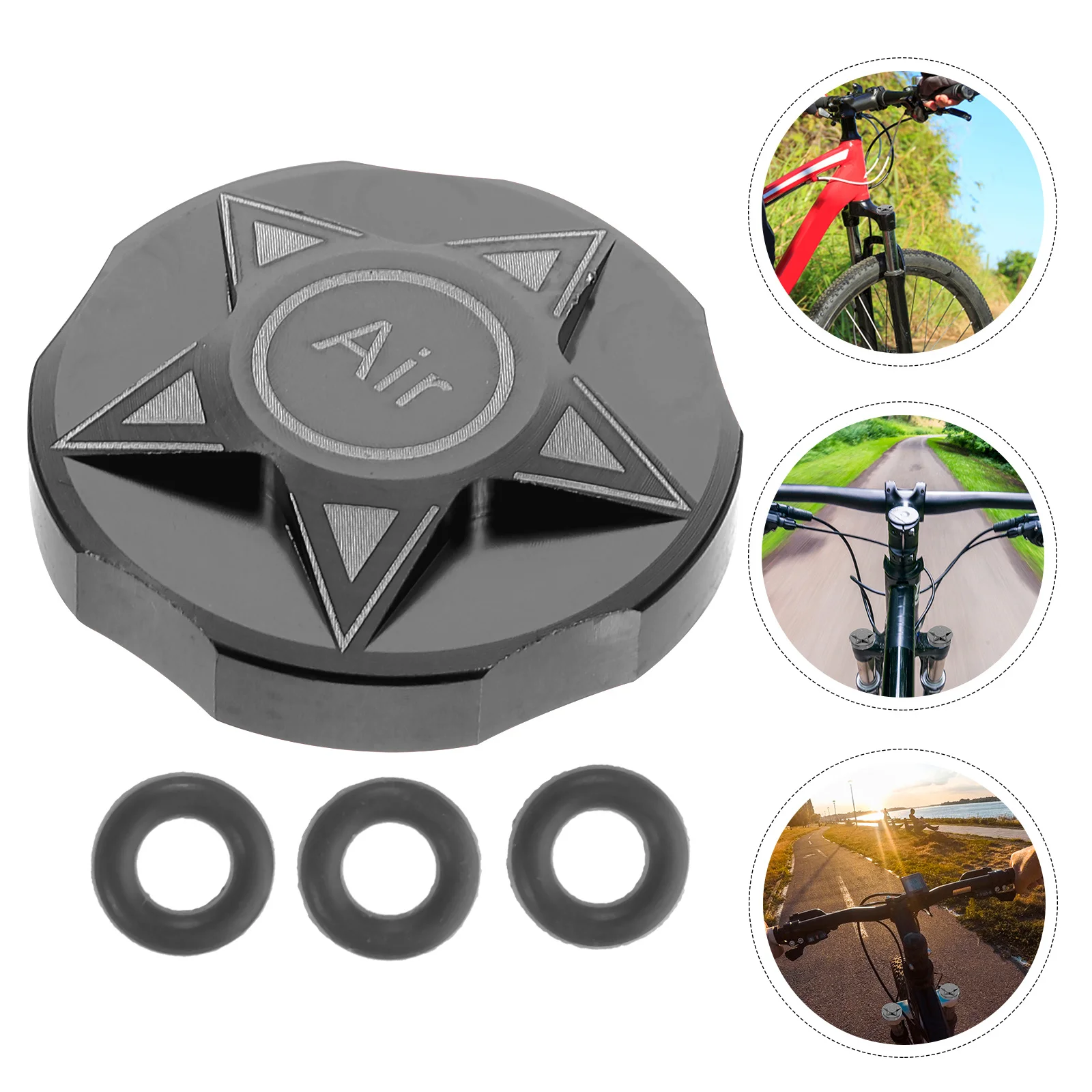 

Крышка передней вилки из алюминиевого сплава, легкая, прочная, полая конструкция, простая установка, без инструментов, подвесная крышка вилки для велосипеда