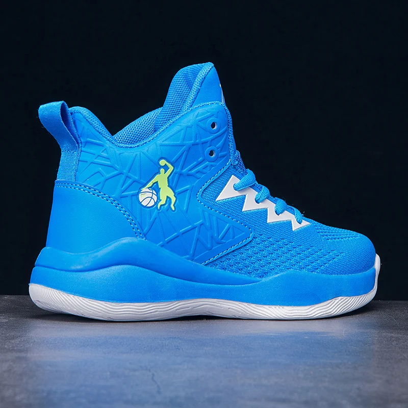 Brand Kids Sports Shoes Cool Basketball Shoes Boys Wear-resistant Running Shoes Sports Tennis Shoes Non-slip Children Sneakers