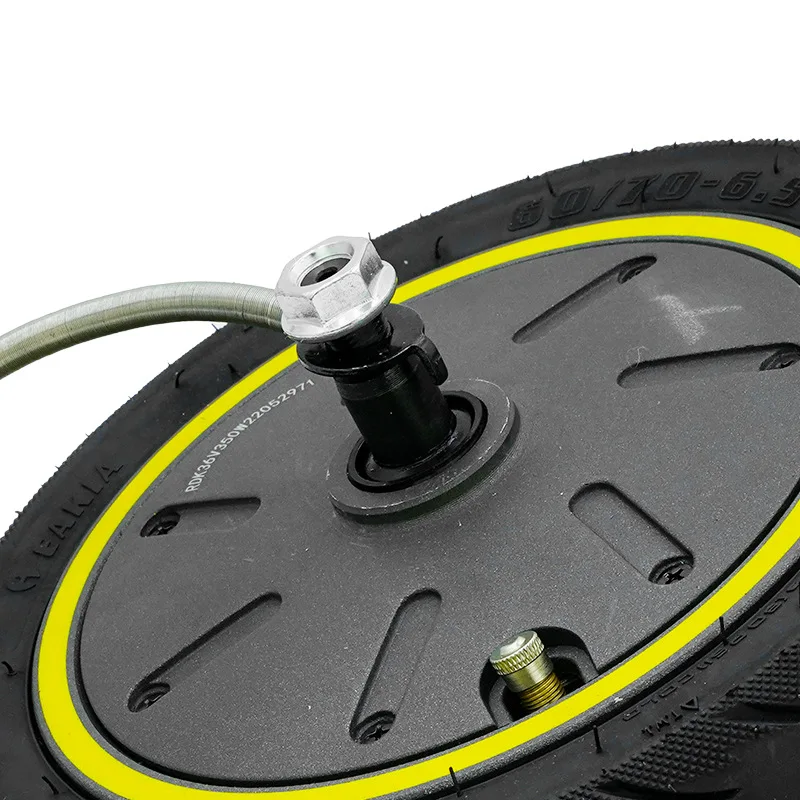 350W Rear Hub Motor Wheel for Ninebot Max G30, 10 Inch 60/70‑6.5 Highway Tubeless Tire, Electric Scooter Replacement Parts