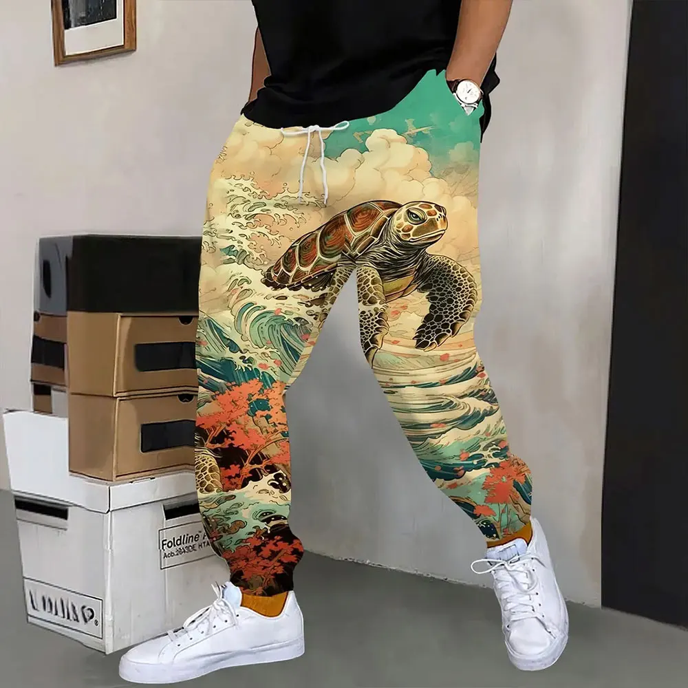 Klassische Retro 3D-gedruckte Sporthose für Fitness, multifunktionale, modische Freizeithose für Herren und Damen, Jogginghose für Teenager