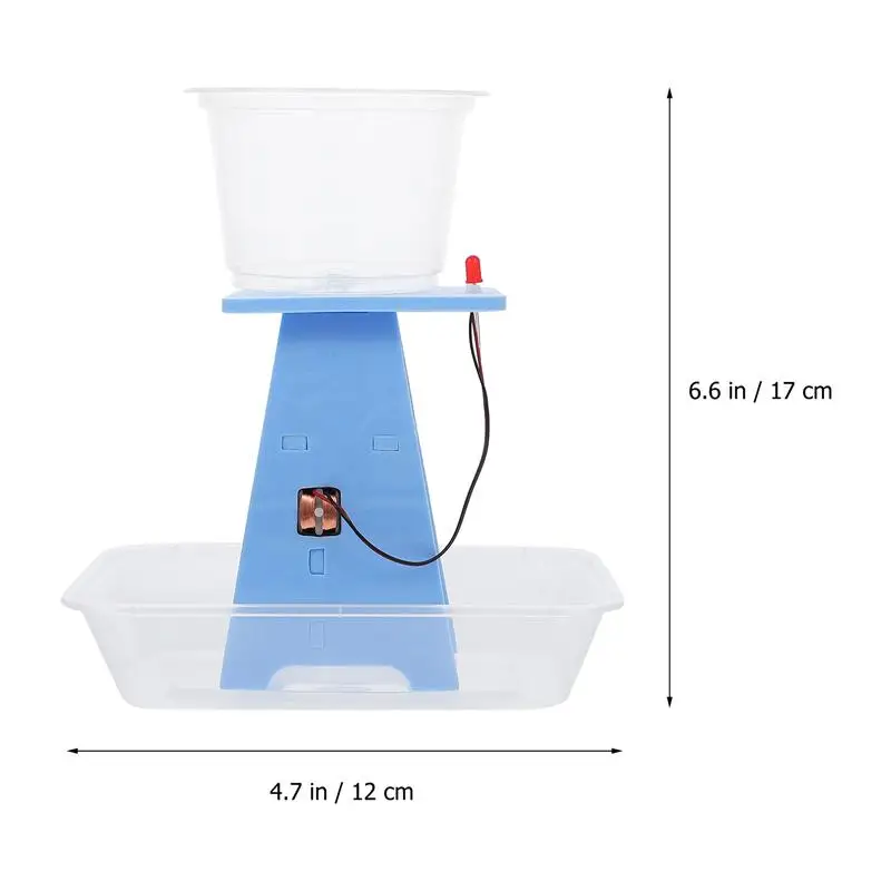 1 Set Diy Hydro Generator Educatief Wetenschap Speelgoed Wetenschappelijk Experiment Speelgoed Hydro-elektrische Tap Water Flow Hydraulische Diy