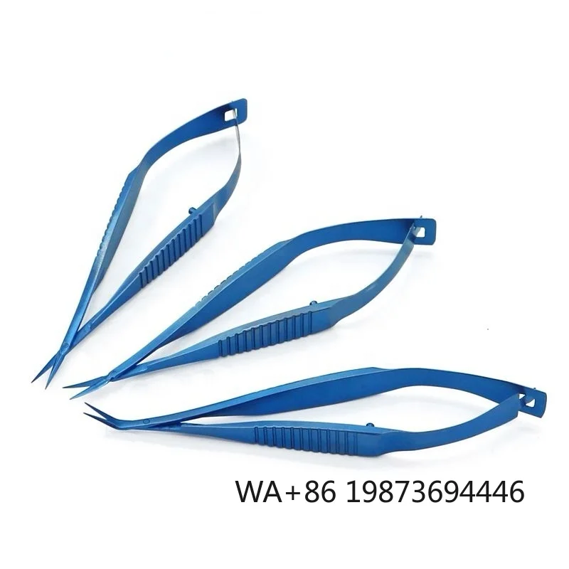 

Curved Tip Iris Scissors, Customizable Disposable and Reusable Eye Surgical Scissors