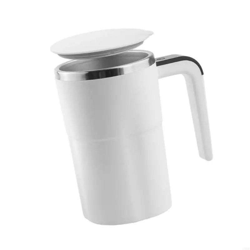   380ML Stirring Mug USB Rechargeable Stainless Steel Coffee Cup Control Intelligent Temperature Automatic Mixing Cup