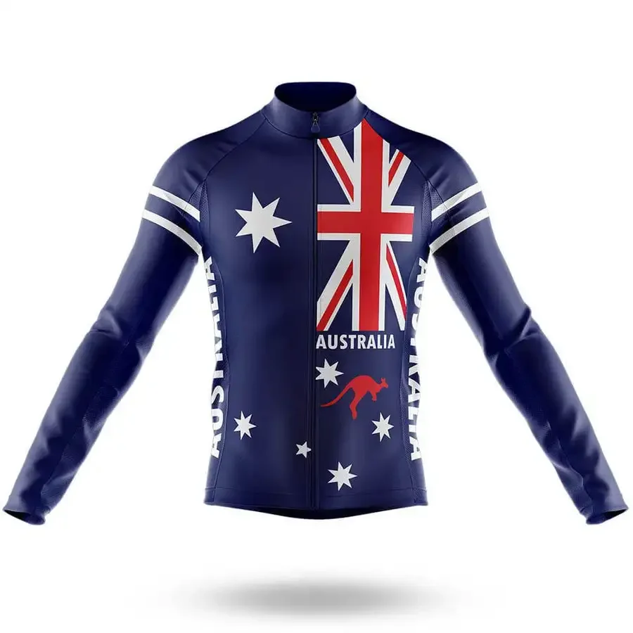 SPRING SUMMER Australia NATIONAL TEAM ONLY LONG SLEEVE ROPA CICLISMO CYCLING JERSEY CYCLING WEAR SIZE XS-4XL