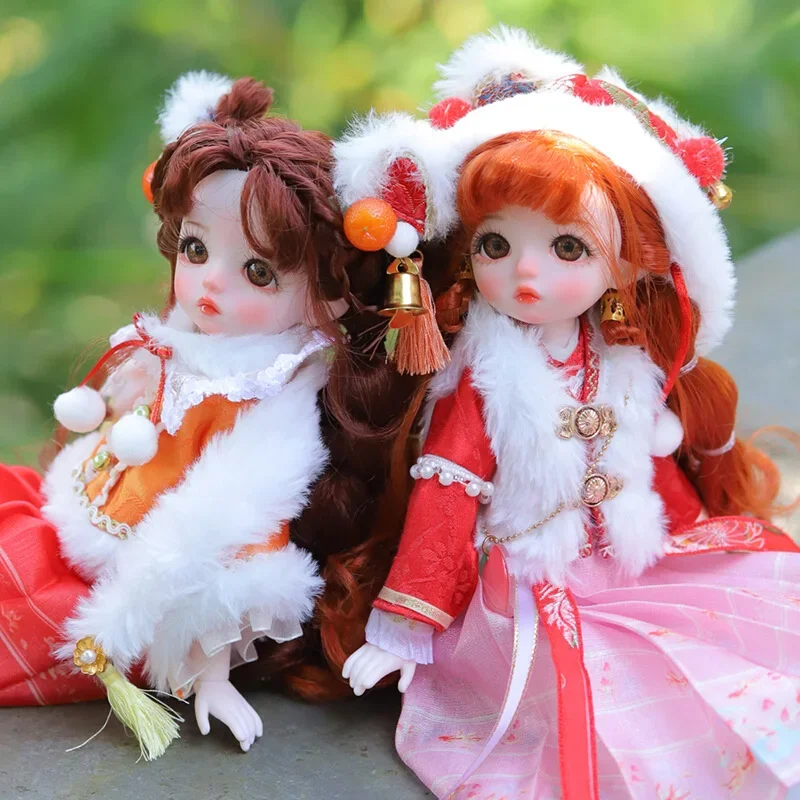 Little angel 30cm barbie antique bjd dress up doll girl toy gift