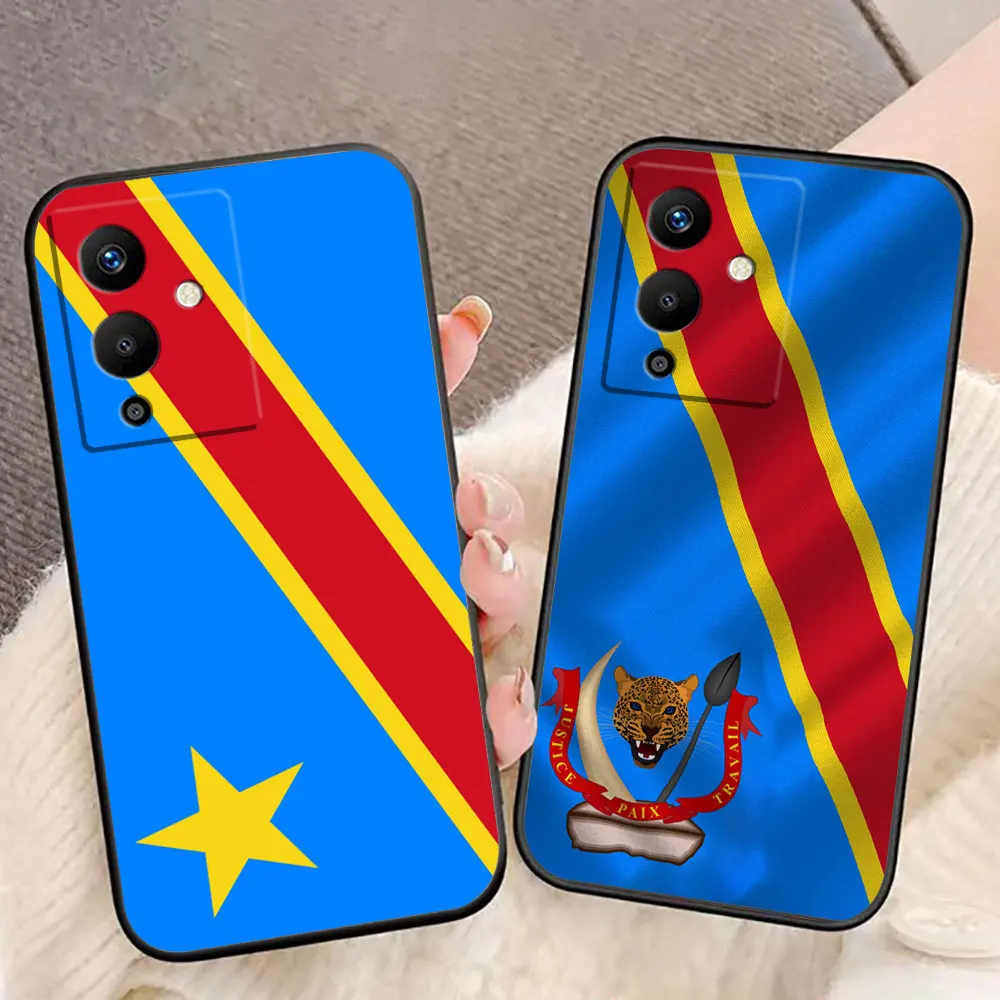 Democratic Republic Of The Congo Flag Phone Case For Infinix TECNO POP SPARK GO SMART 5 6 7 8 9 CAMON 15 16 17 20 20C 30C Case