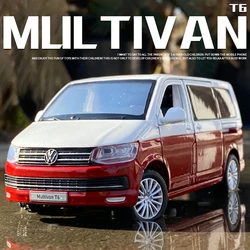 Maisto 1:32 Multivan T6 MPV Alloy Car Diecast &Toy Vehicles Car Model Sound and Light Pull Back Car Toys Ornaments For Kid Gift