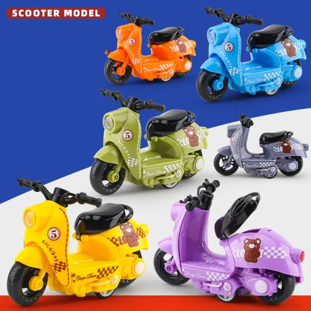 Miniature Alloy Motorcycle Model Inertia Vehicle Toy Simulation Motorcycle Toy Mini Alloy Motorcycle Pull Back Toy Boy Children