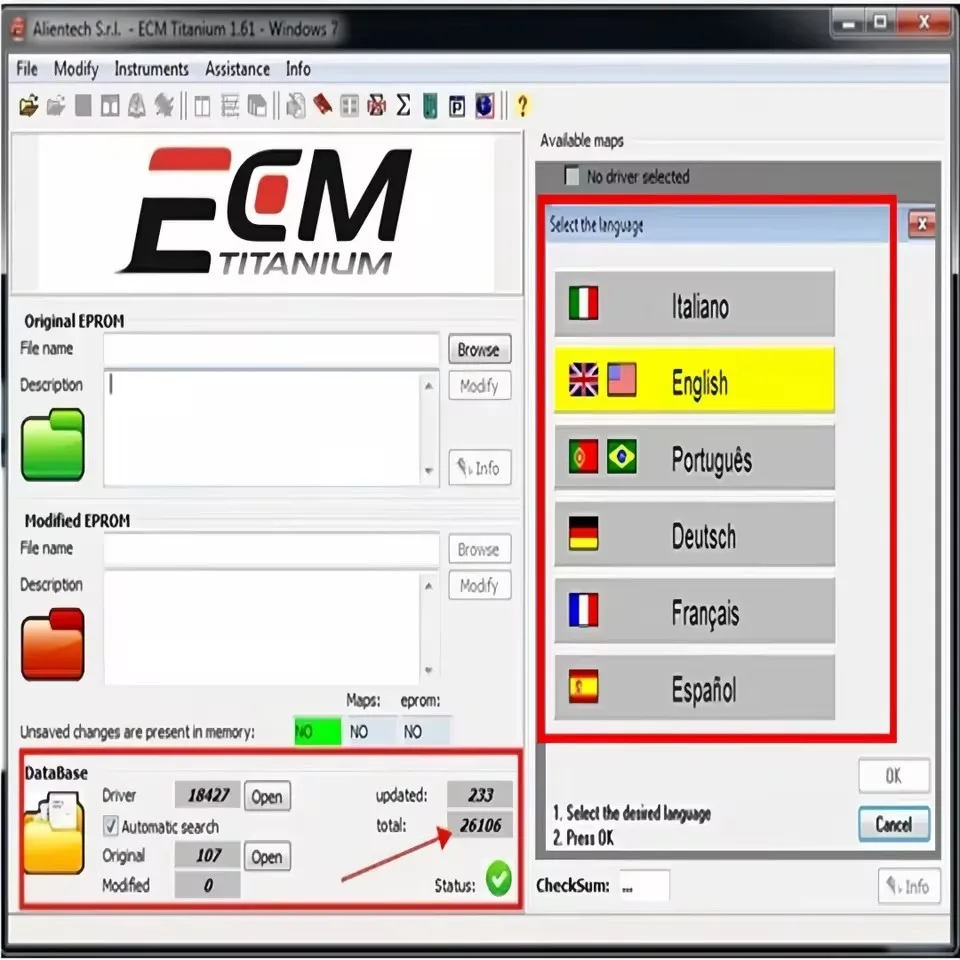 2025 Hot nouveau Ecm titanium 1.61 avec 26000 pilote ECM 18259 Pilotes pour outil ecu envoyer link logiciel نوافذ السيارات #1