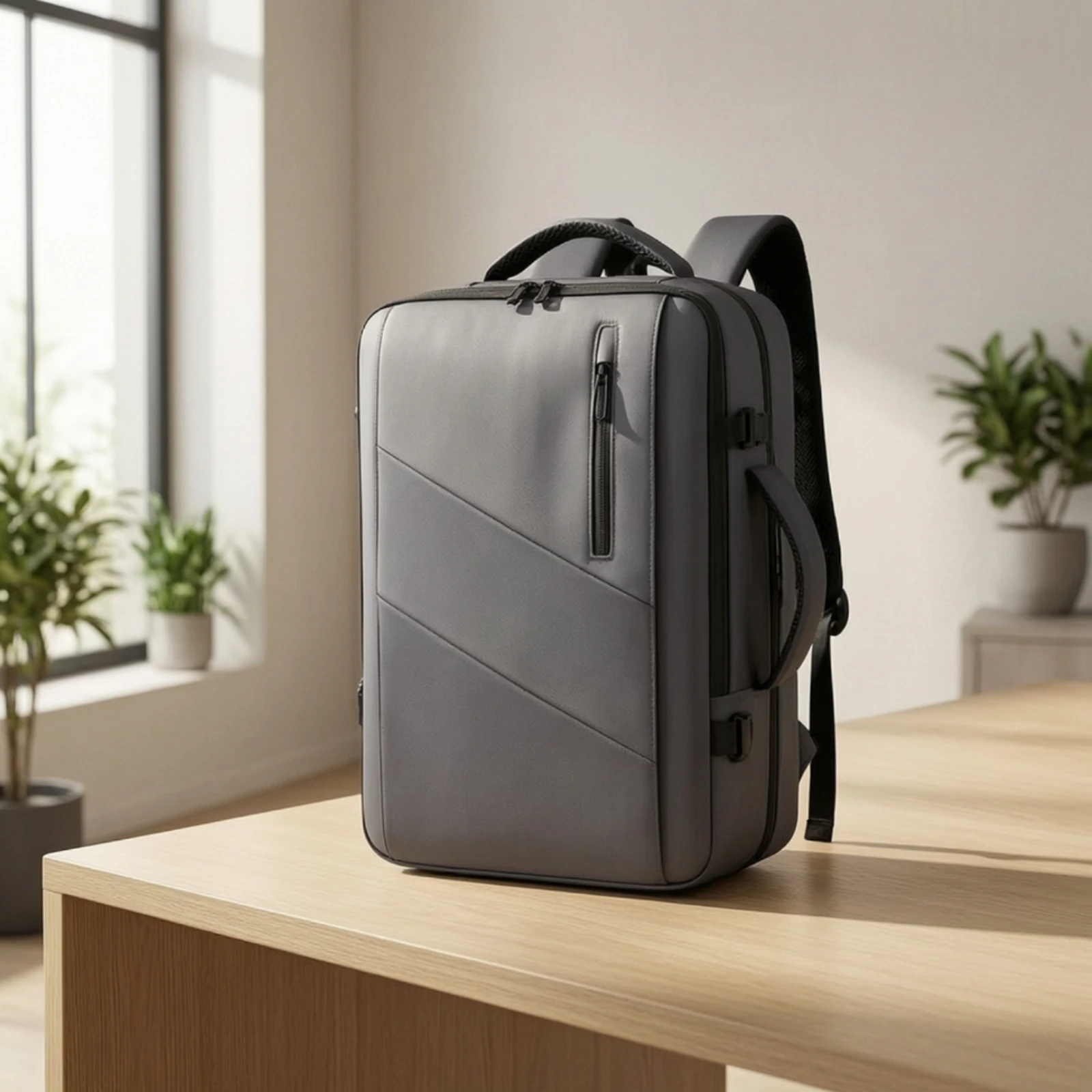 Laptop Backpack Expandable Backpack with Laptop Compartment Daypack Structured Bag Padded for Commuters, Office