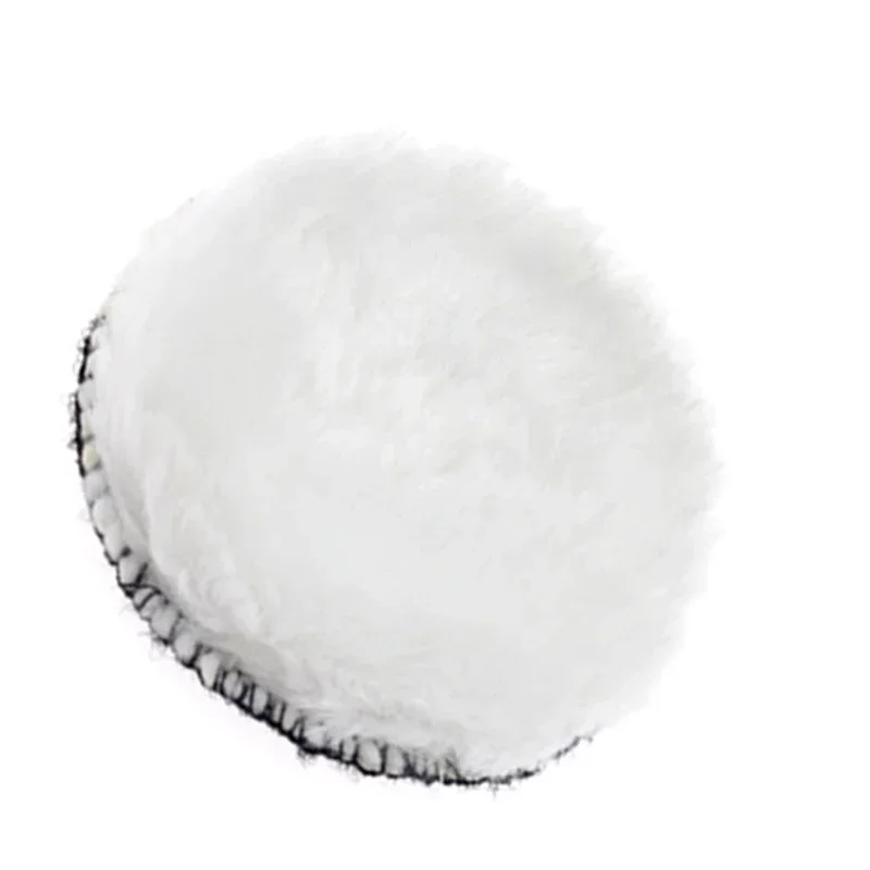 10pcs 3inch Artificial Wool Waxing Polisher Bonnet For Rotary Tool Polishing Pads White Buffing Auto Soft Hot 2018