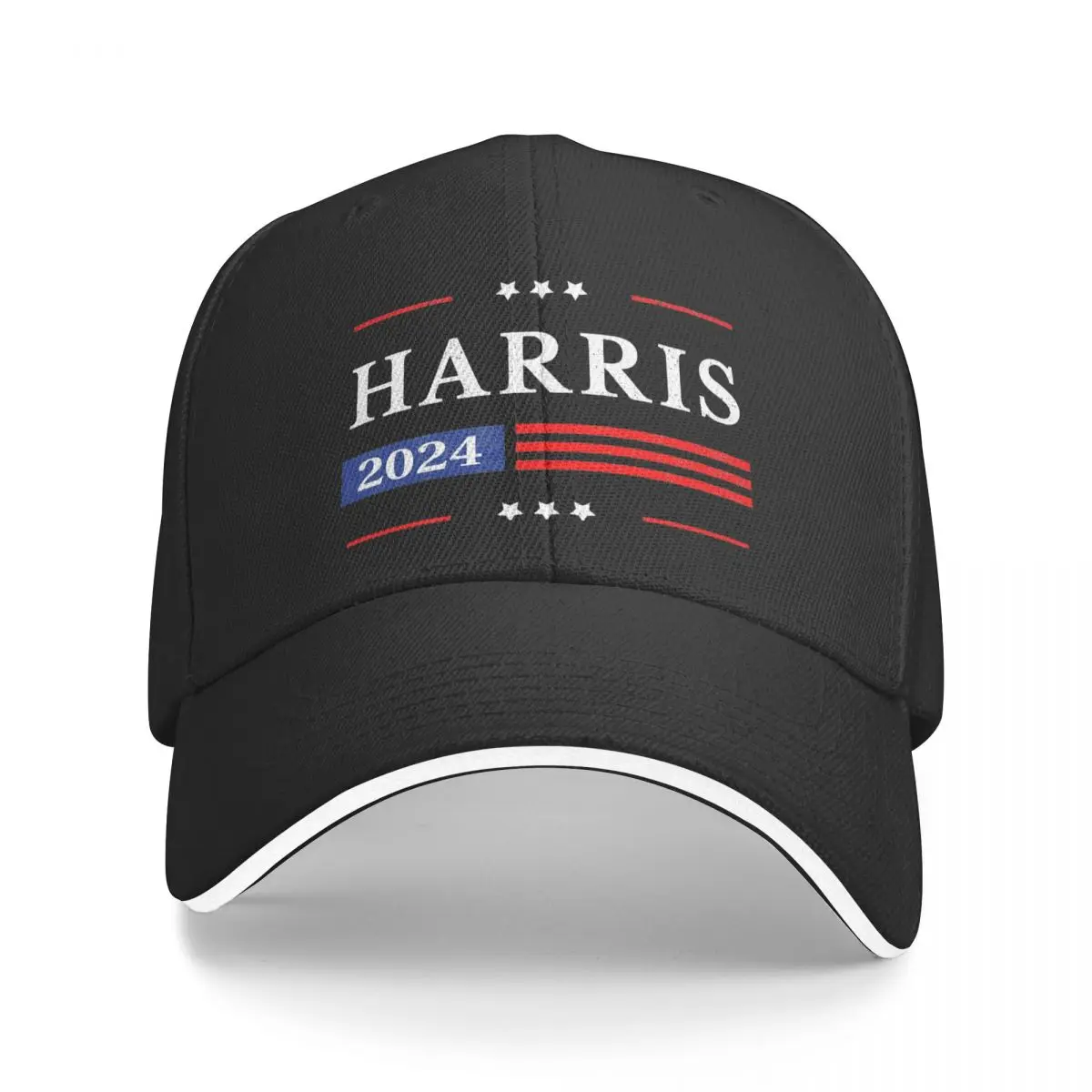 Bonés de beisebol ajustáveis para homens e mulheres, Headwear para Daily Golf, Kamala Harris 2024, bandeira americana, nova chegada