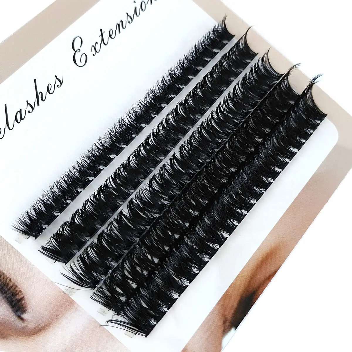 60D/70D/80D/90D/100D Mink Eyelashes 100Pcs Natural Eyelash extension 3D Russia Individual Eyelash Cluster Makeup Lashes Cilia