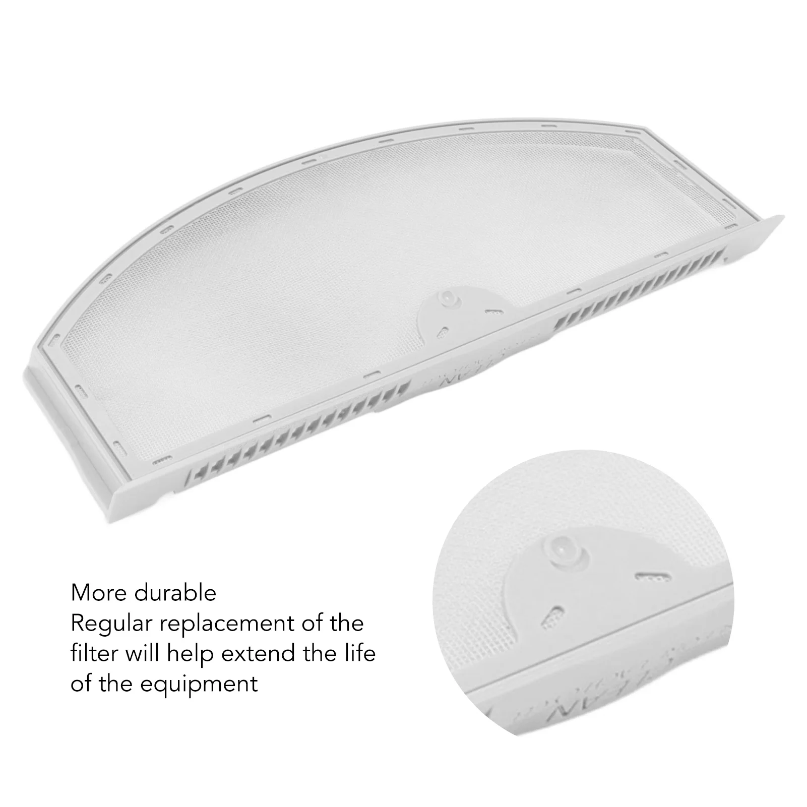 乾燥機の糸くずフィルター 乾燥機のフィルター交換用 効率的な再利用可能な ABS フレーム 洗濯機用の広く使用されているステンレス鋼スクリーン