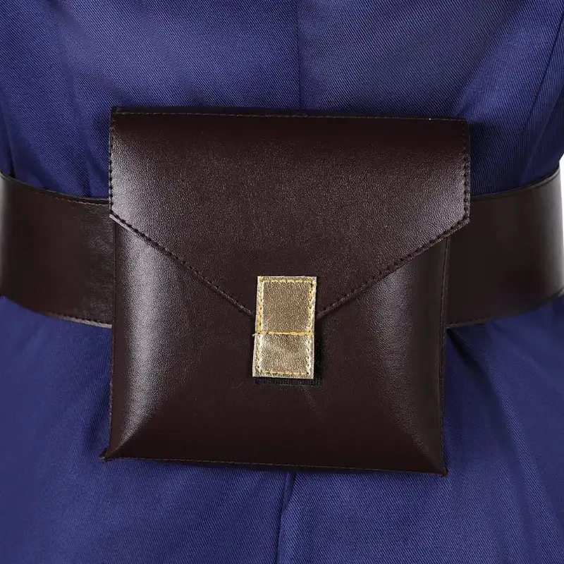 لعبة LOL Caitlyn أزياء Piltover شريف التأثيرية للنساء شعر مستعار أزرق ملابس لعب الأدوار للسيدات البالغات والفتيات بدلة كرنفال الهالوين