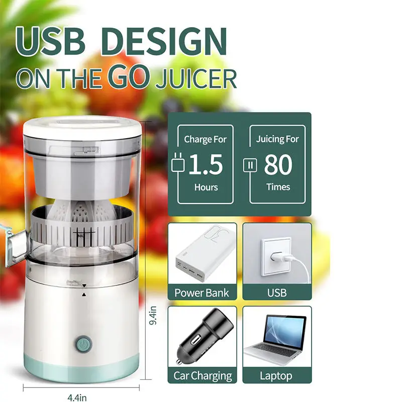 Factory Direct Sales Fruit Orange Slow Juicer Extractor Big Power Electric Portable Orange Juicer Juice Machine